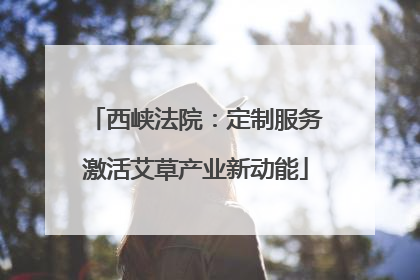 西峡法院：定制服务激活艾草产业新动能